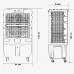 Climatizador evaporativo portatil UNIVERSALBLUE Tulum Plus 12000m3/h 120 Litros - Imagen 7