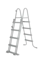 Piscina tubular de acero gris rectangular 4.1x2.01x1.22 m con depuradora de cartucho y escalera de seguridad BESTWAY - Imagen 5