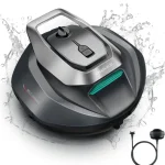 Robot Limpiafondos Piscina Pooleco P10S, 90Min, 80m², Estacionamiento Automático, Aspirador Piscina Fondos con 3 Motores, Mando a distancia