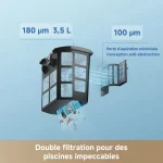 MOVA Robot de piscina Diver A10, 240 min de autonomía, doble filtración, App, 22.700 l/h de potencia de succión, - Imagen 4